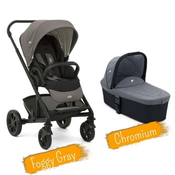 JOIE-SET CARUCIOR CHROME FOGGY GREY+ LANDOU CHROMIUM