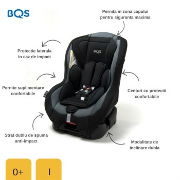 BQS – BM01G Scaun auto 0-18 kg Nonna Grey