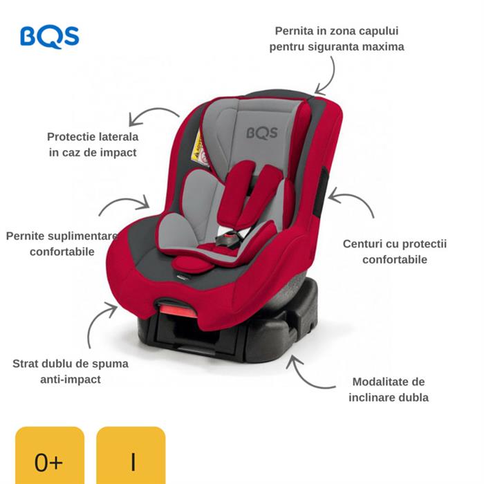 BQS – BM01R Scaun auto 0-18 kg Nonna Red