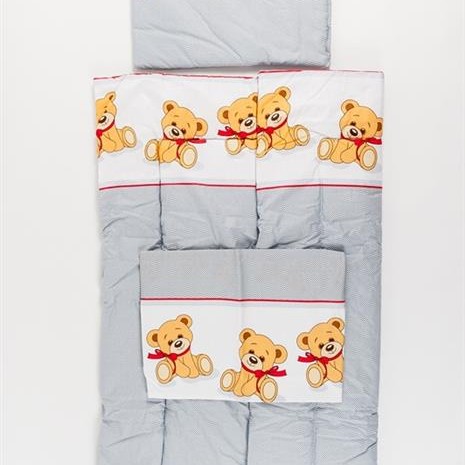 JOLIE-66683 SET LENJERIE 3 PIESE URSULETUL ZIG ZAG GRI