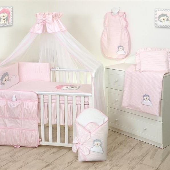 JOLIE-66854/66855 LENJERIE DELUXE 4 PIESE ROZ,ARICI     
