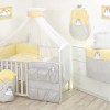 JOLIE-66848/66675 SET LENJERIE DELUXE 4 PIESE GALBEN,PINGUINI                               