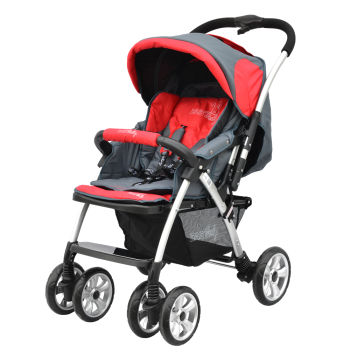 Carucior DHS Iceberg cu maner reversibil rosu
