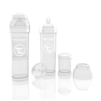 Biberon Anti-colici 330 ml Twistshake Alb