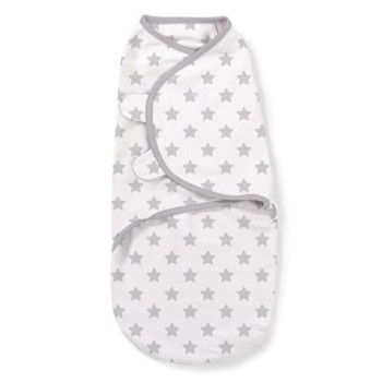Summer Infant-55896 Sistem de infasare pentru bebelusi Stelute gri, 0-3 luni
