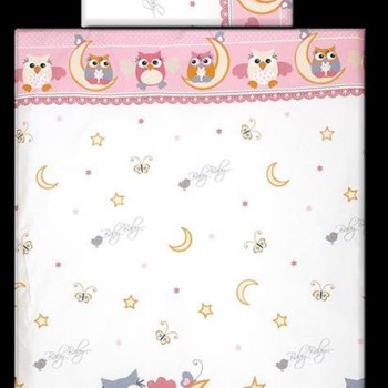 JOLIE-66686 PROTECTIE PENTRU PATUT 180X35CM BUFNITA ROZ