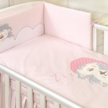 JOLIE-66855 PROTECTIE PENTRU PATUT 180X35CM ROZ,ARICI 