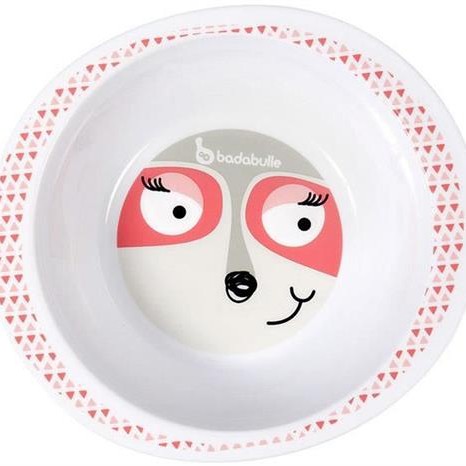 BADABULLE-B005101 Bol pentru mancare Pink Racoon