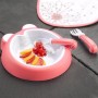 BADABULLE-B005206 Farfurie anti-alunecare Coral
