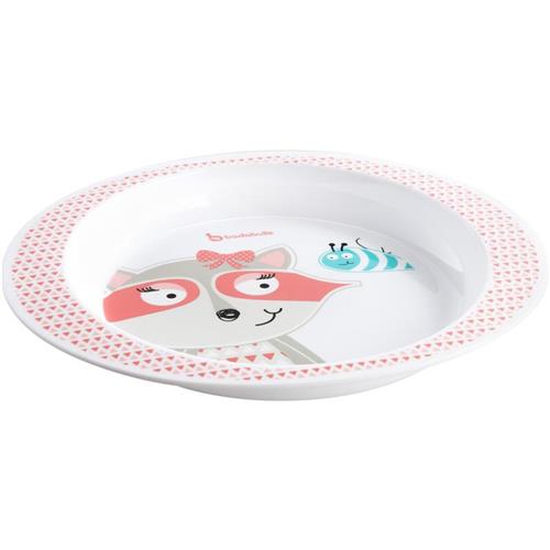 BADABULLE-B005207 Farfurie pentru mancare Pink Racoon