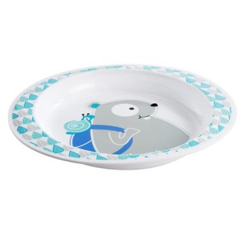 BADABULLE-B005208 Farfurie pentru mancare Blue Beaver