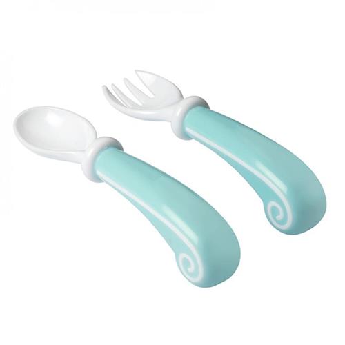 BADABULLE–B005407 Set lingura si furculita Blue