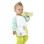 BADABULLE-B007015 Baveta cu maneci lungi Bib Blue