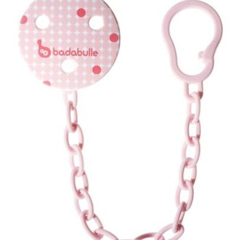 BADABULLE-B011402 Lant pentru suzeta Pink Dots