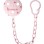 BADABULLE-B011402 Lant pentru suzeta Pink Dots
