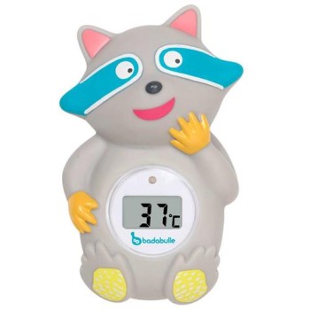 Badabulle-B037002 Termometru 2 in 1 pentru baita si pentru camera Racoon