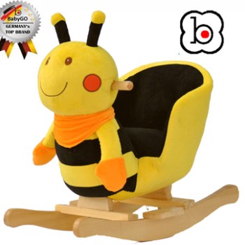 Babygo-BGO-9105-Balansoar Cu Sunete Albinuta Harnicuta