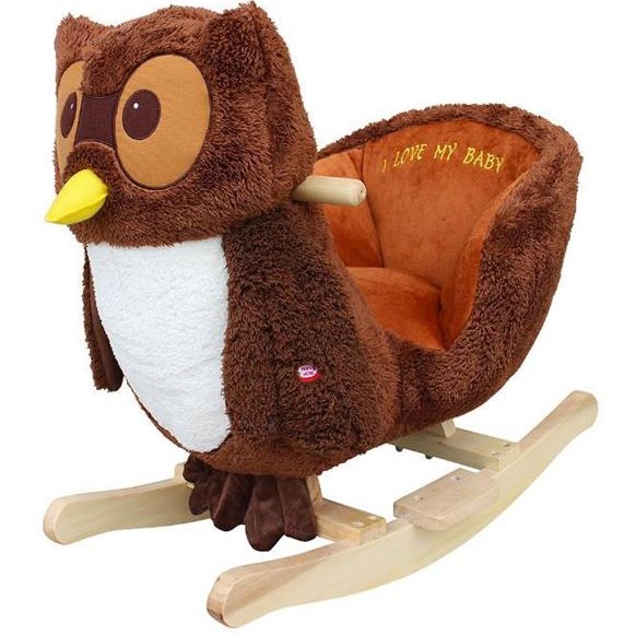 Babygo-BGO-91012-Balansoar Cu Sunete Bufnita Inteleapta