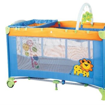 Babygo-Bgo-4402-Patut Pliant Cu 2 Nivele Sleepwell Zoo