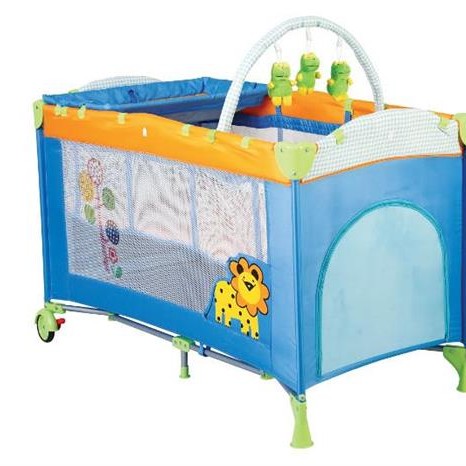 Babygo-Bgo-4402-Patut Pliant Cu 2 Nivele Sleepwell Zoo