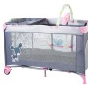 Babygo-Bgo-4403-Patut Pliant Cu 2 Nivele Sleepwell Pink