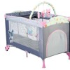 Babygo-Bgo-4403-Patut Pliant Cu 2 Nivele Sleepwell Pink