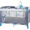 Babygo-Bgo-4404-Patut Pliant Cu 2 Nivele Sleepwell Blue