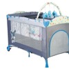 Babygo-Bgo-4404-Patut Pliant Cu 2 Nivele Sleepwell Blue