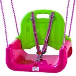 Babygo-Leagan Transformabil 3 In 1 (Cu Centuri De Siguranta) Pink Green