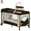 Babygo-Patut Pliant Cu 2 Nivele Si Mini-Carusel Sleeper Deluxe Maro