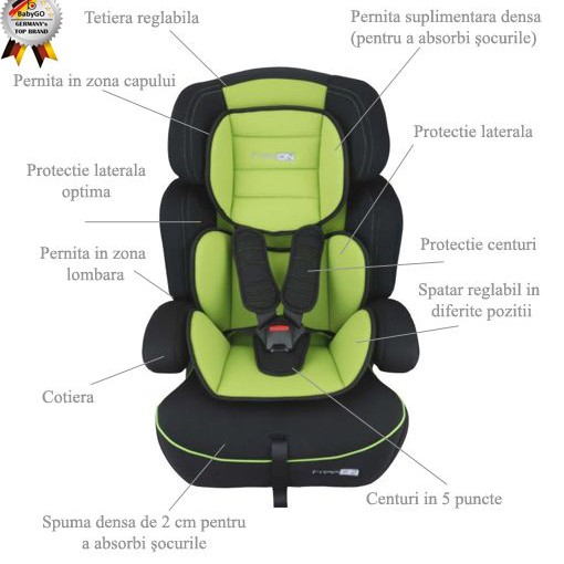 Babygo-Scaun Auto Freemove Green