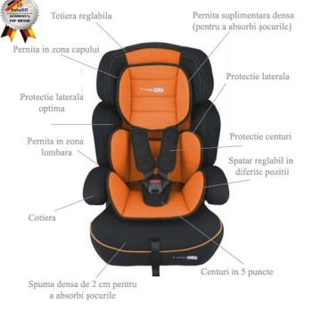 Babygo-Scaun Auto Freemove Orange