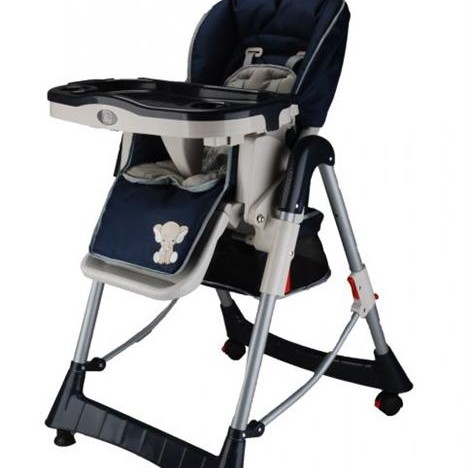 BabyGo – Scaun de masa Tower Maxi Dark – Blue
