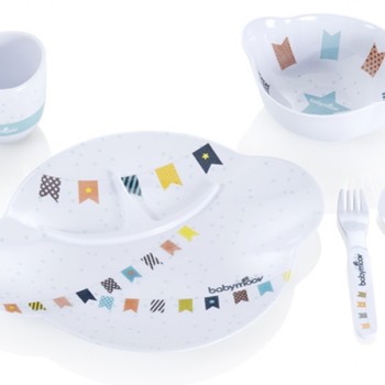 Babymoov-A005504-Set Complet Pentru Hranire Party Lunch Albastru