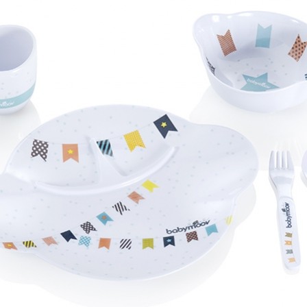 Babymoov-A005504-Set Complet Pentru Hranire Party Lunch Albastru