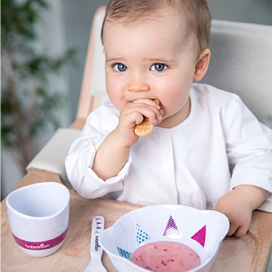 Babymoov-A005505-Set Complet Pentru Hranire Party Lunch Roz