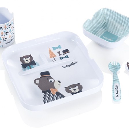 Babymoov-A005506-Set Complet Pentru Hranire Lovely Lunch Albastru
