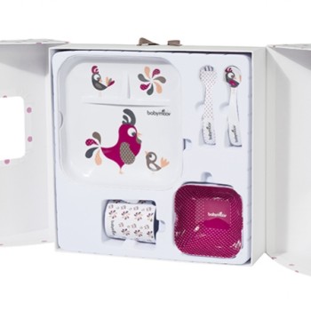Babymoov-A005507-Set Complet Pentru Hranire Lovely Lunch Roz
