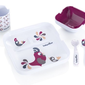 Babymoov-A005507-Set Complet Pentru Hranire Lovely Lunch Roz