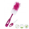 Babymoov-A006004 Perie 2 In 1 Pentru Curatarea Biberoanelor Roz