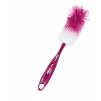 Babymoov-A006004 Perie 2 In 1 Pentru Curatarea Biberoanelor Roz