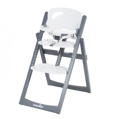 Babymoov-A010201 Scaun De Masa Evolutiv Light Wood Zinc