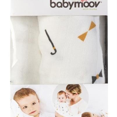Babymoov-A021010 Paturica Din Muselina Cu Design Dandy