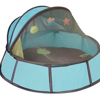 Babymoov-A035204 Cortul Anti-Uv Babyni 2 In 1 Blu-Taupe Premium