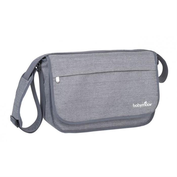 Babymoov-A043549 Geanta Multifunctionala Messenger Bag Smokey