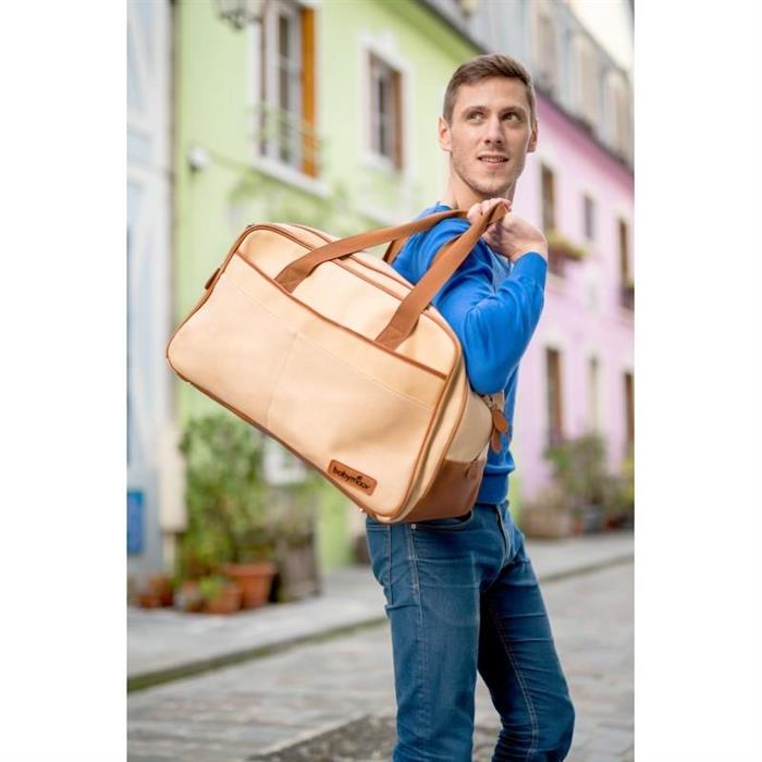 Babymoov-A043569 Geanta Multifunctionala New Traveller Taupe