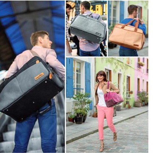 Babymoov-A043569 Geanta Multifunctionala New Traveller Taupe