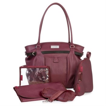 Babymoov-A043572 Geanta Multifunctionala New Glitter Cherry