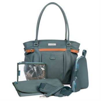 Babymoov-A043573 Geanta Multifunctionala New Glitter Petrole