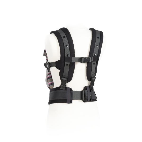 Babymoov-A057217-Marsupiu Anatomic Grey/Hibiscus